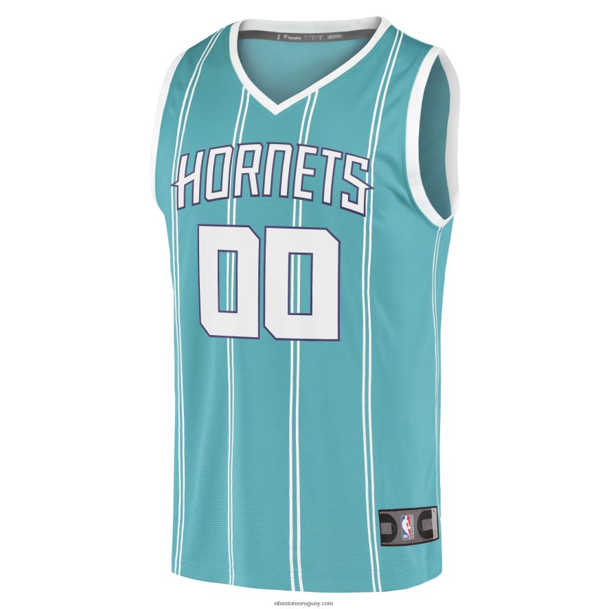 Charlotte hornets verde azulado 2020 fast break replica camiseta personalizada 6L080N1064 NBA