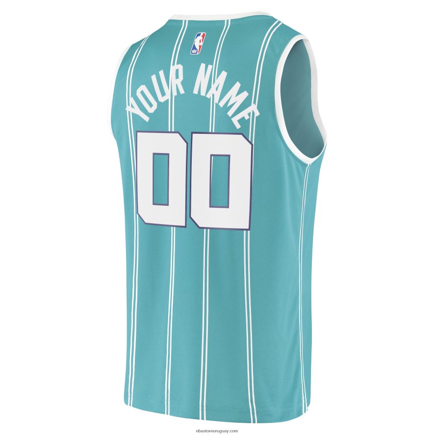 Charlotte hornets verde azulado 2020 fast break replica camiseta personalizada 6L080N1064 NBA