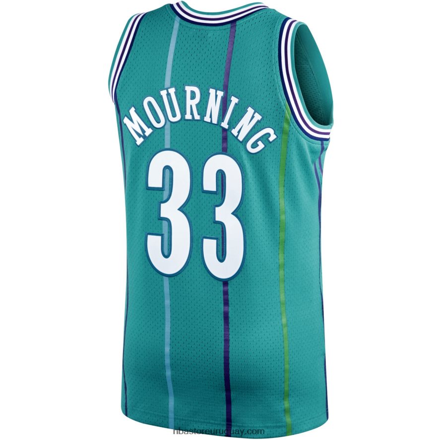 charlotte hornets alonzo luto verde azulado 199hardwood classics swingman player jersey 6L080N6986 NBA