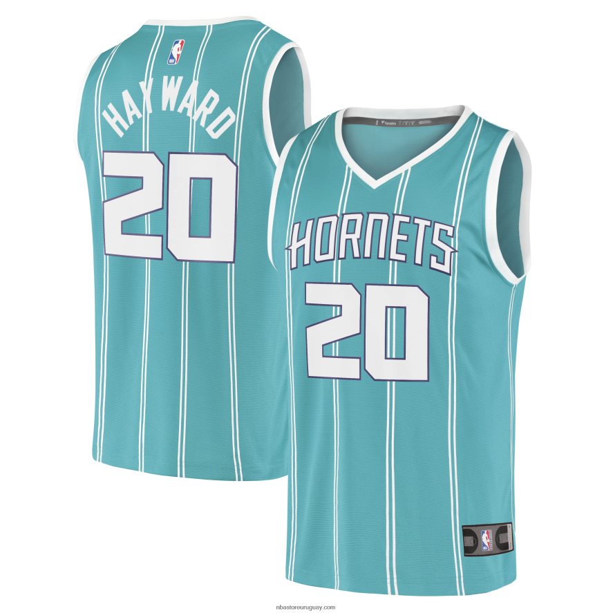 charlotte hornets gordon hayward verde azulado fast break replica jersey 6L080N7660 NBA