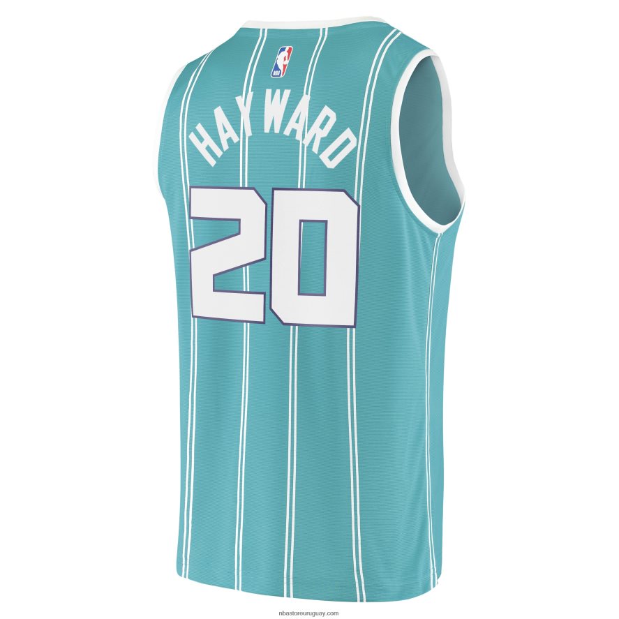 charlotte hornets gordon hayward verde azulado fast break replica jersey 6L080N7660 NBA