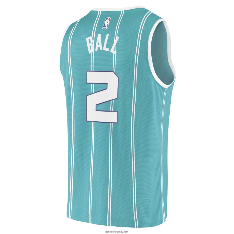 charlotte hornets lamelo ball verde azulado fast break replica jersey 6L080N2411 NBA