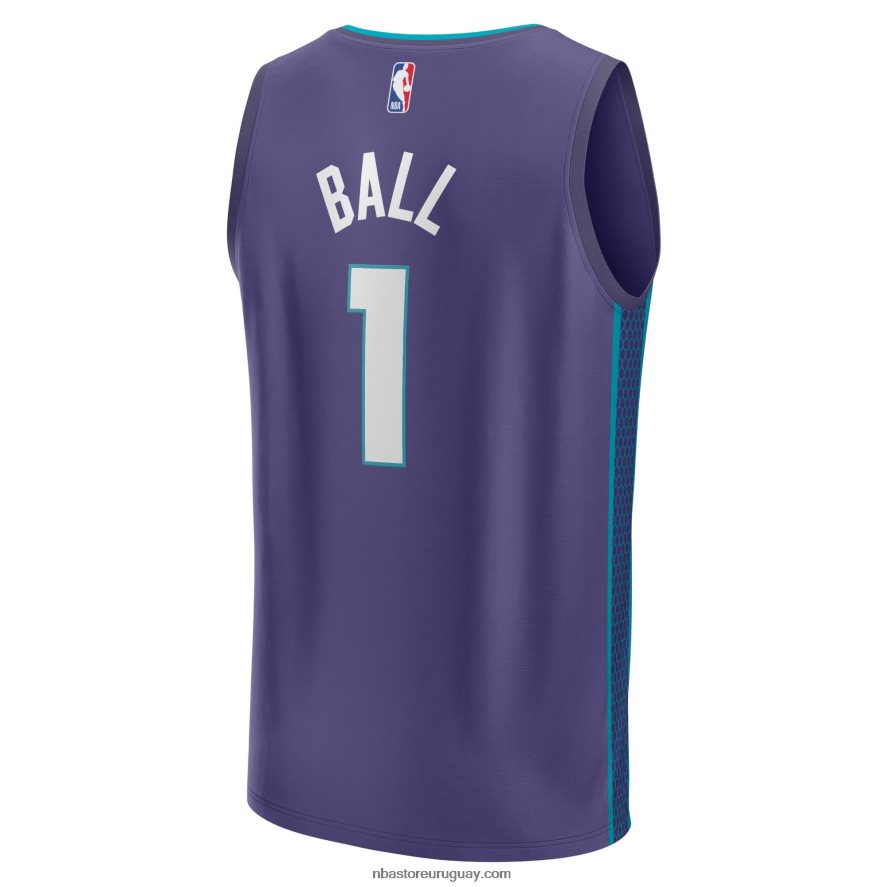 charlotte hornets lamelo pelota morada fast break replica jersey 6L080N267 NBA