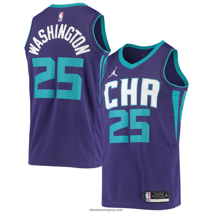 charlotte hornets pj washington jr. camiseta jordan marca swingman morada 6L080N11016 NBA