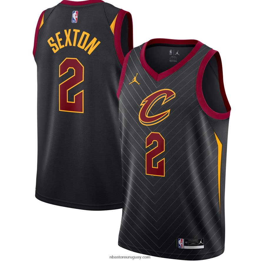 cleveland cavaliers collin sexton jordan marca negro swingman jersey 6L080N7738 NBA