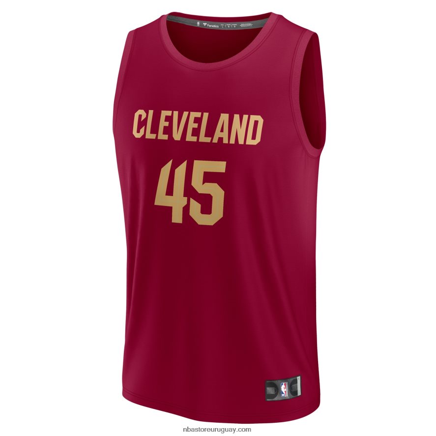 cleveland cavaliers donovan mitchell vino fast break réplica jersey 6L080N2077 NBA