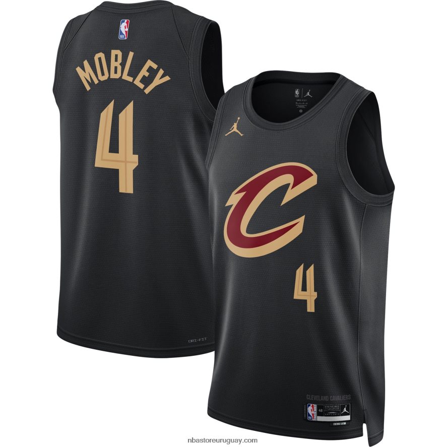 cleveland cavaliers evan mobley jordan marca negro swingman jersey 6L080N2018 NBA