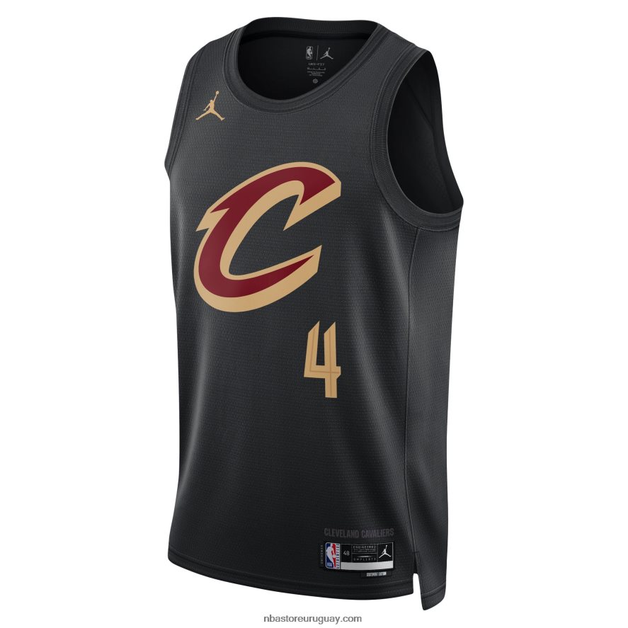cleveland cavaliers evan mobley jordan marca negro swingman jersey 6L080N2018 NBA