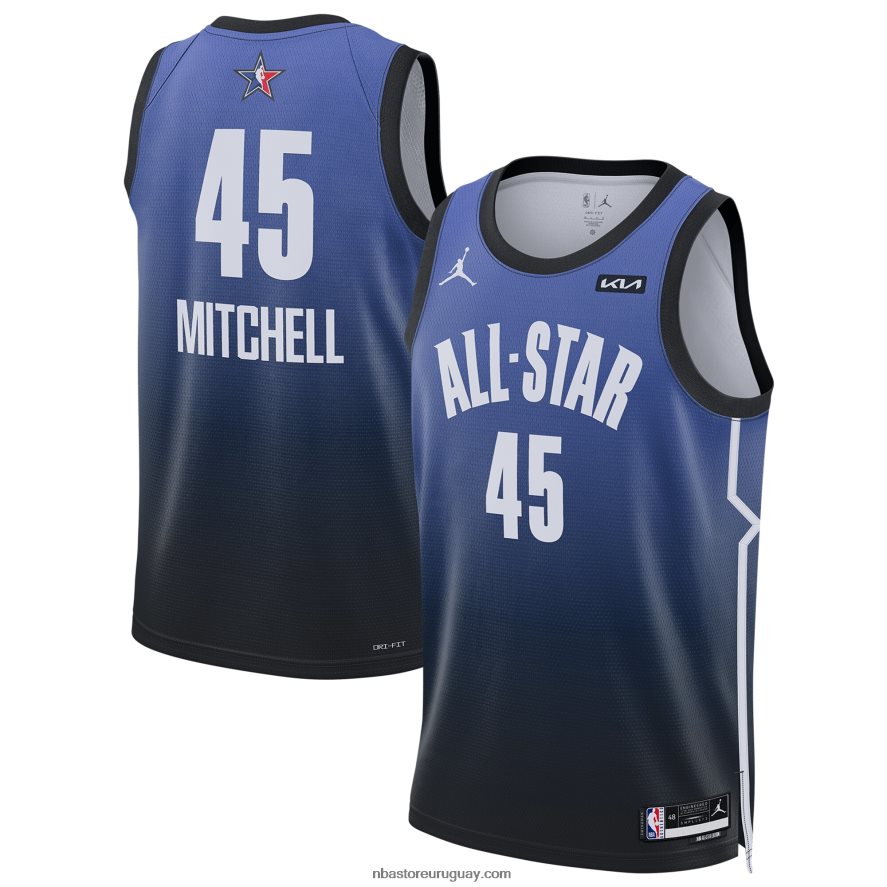 donovan mitchell jordan marca azul all-star game swingman jersey 6L080N209 NBA