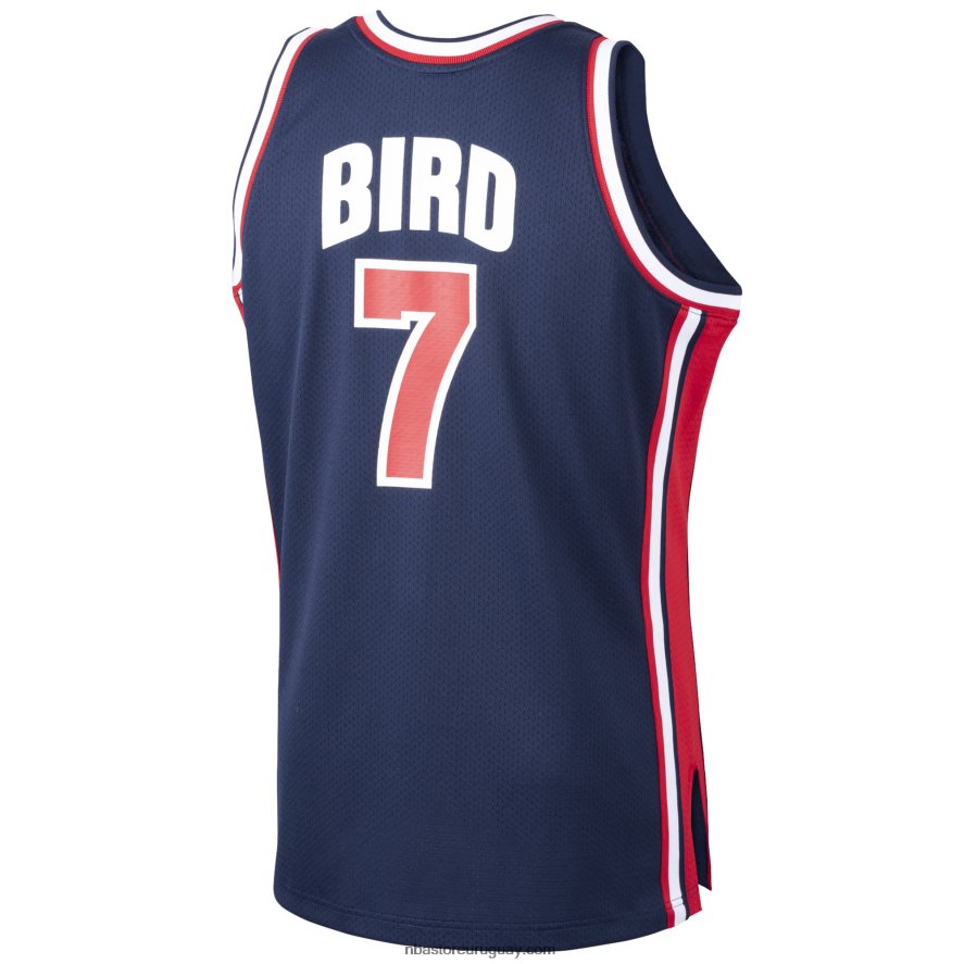 EE. UU. Baloncesto Larry Bird Mitchell & Ness Navy Home 1992 Dream Team Camiseta auténtica 6L080N2556 NBA