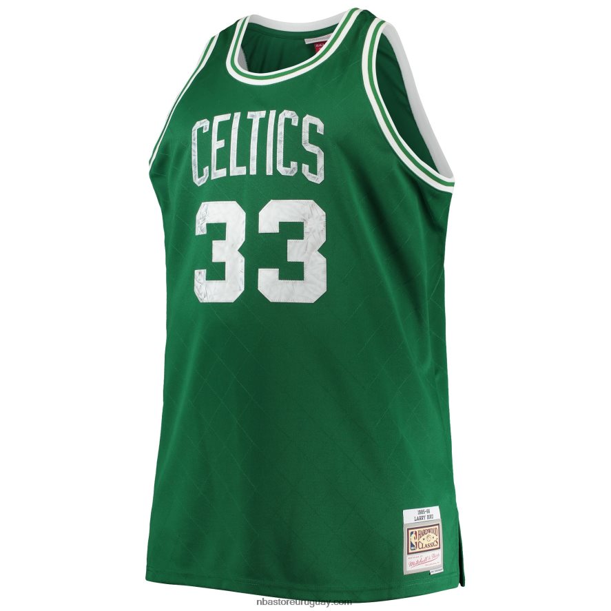 boston celtics larry bird kelly green grande y alto 75 aniversario diamante swingman jersey 6L080N2919 NBA