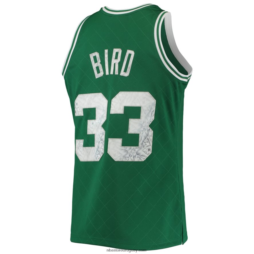 boston celtics larry bird kelly green hardwood classics 75th aniversario diamante swingman jersey 6L080N5611 NBA