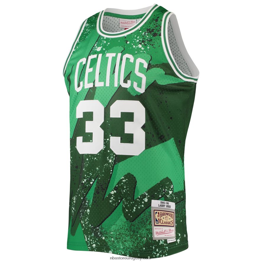 boston celtics larry bird mitchell & ness kelly green hardwood classics hyper hoops swingman jersey 6L080N1726 NBA