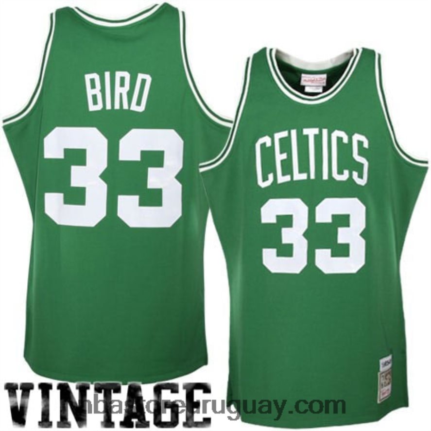 boston celtics larry bird mitchell & ness kelly green hardwood classics jersey auténtico 6L080N1811 NBA