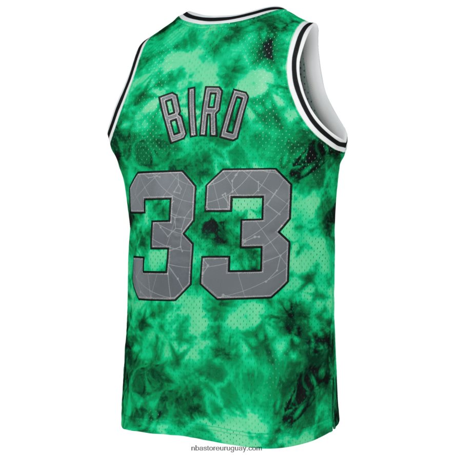 boston celtics larry bird mitchell & ness kelly verde galaxia swingman jersey 6L080N977 NBA