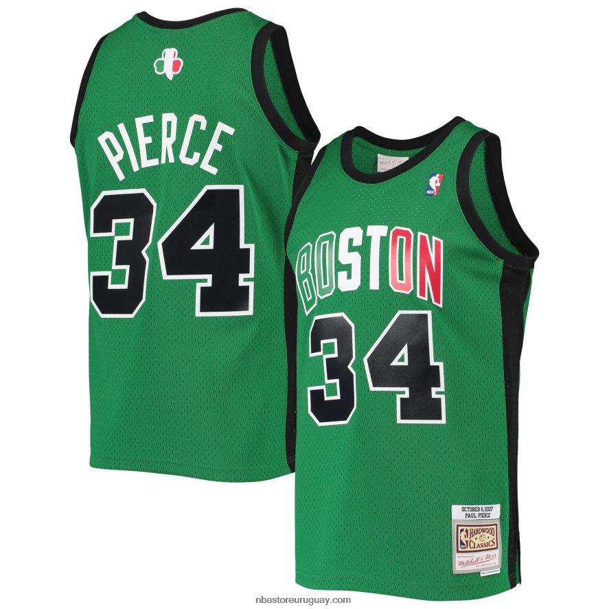boston celtics paul pierce mitchell & ness kelly green hardwood classics alternativo swingman jersey 6L080N1086 NBA