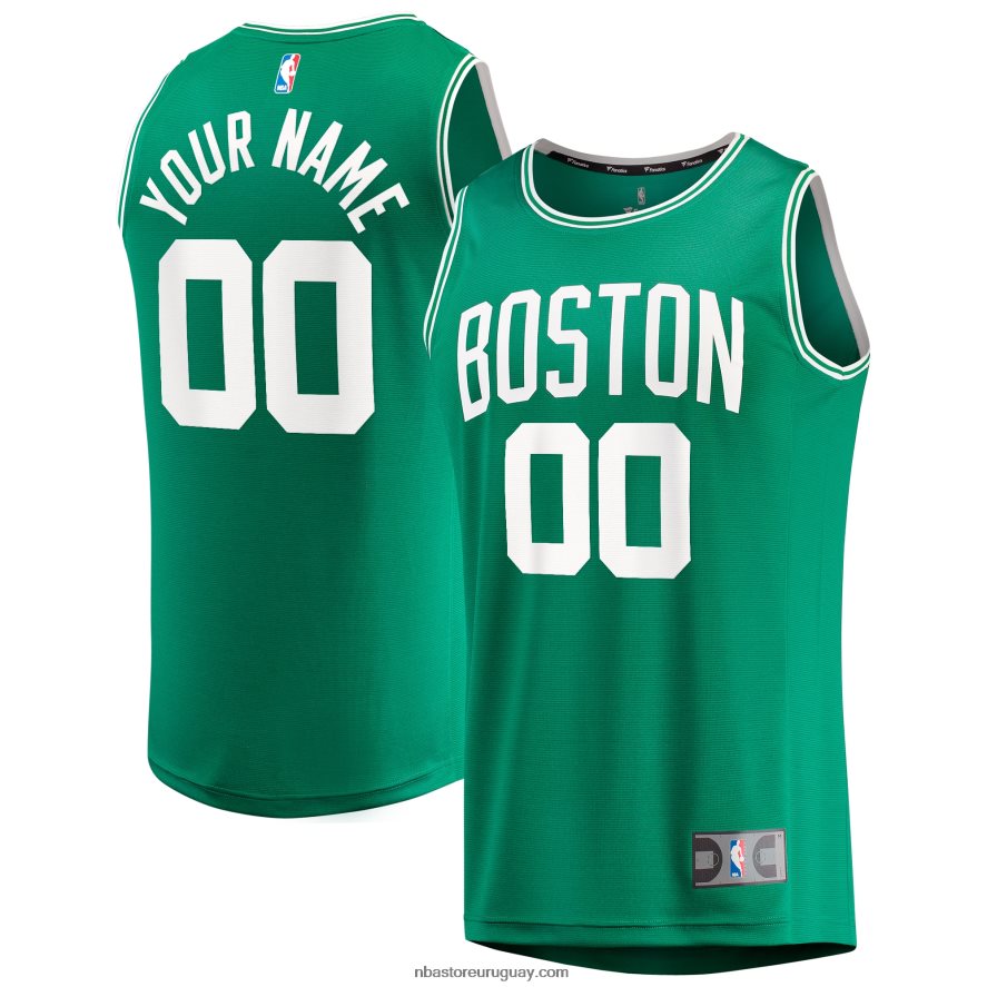 réplica personalizada de la camiseta de los boston celtics kelly green fast break 6L080N41 NBA
