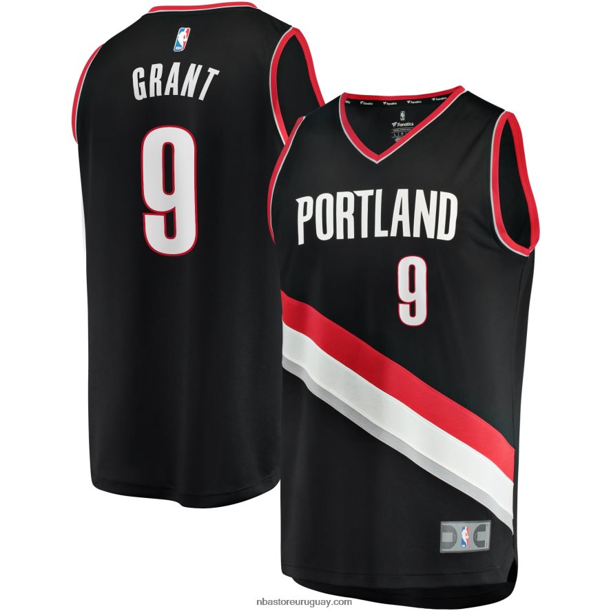 jersey réplica de jersey de portland trail blazers jerami grant negro fast break 6L080N8224 NBA