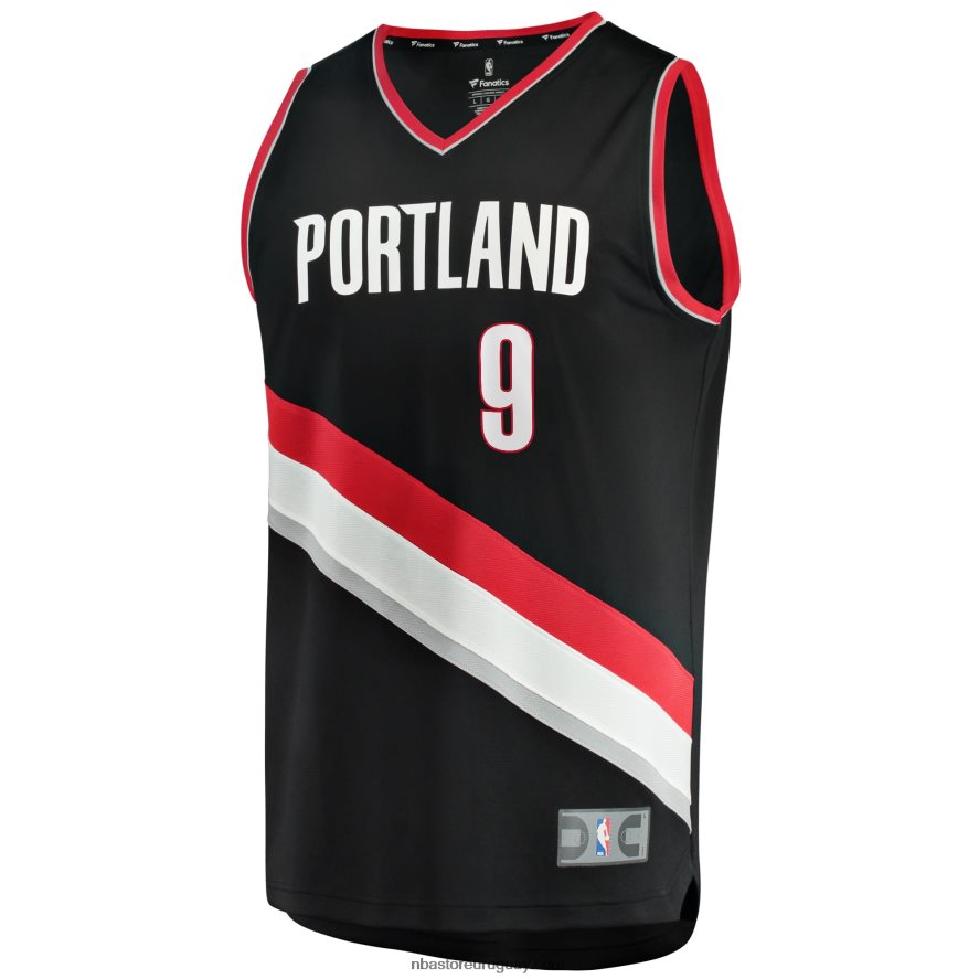 jersey réplica de jersey de portland trail blazers jerami grant negro fast break 6L080N8224 NBA