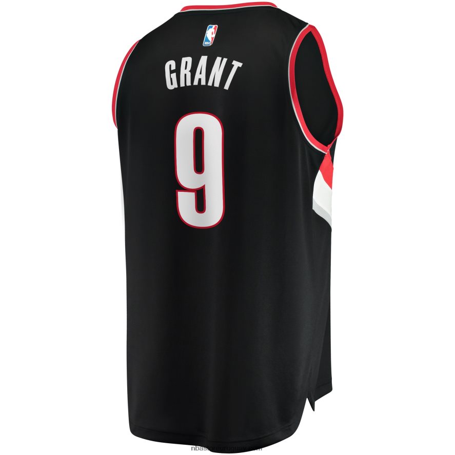 jersey réplica de jersey de portland trail blazers jerami grant negro fast break 6L080N8224 NBA