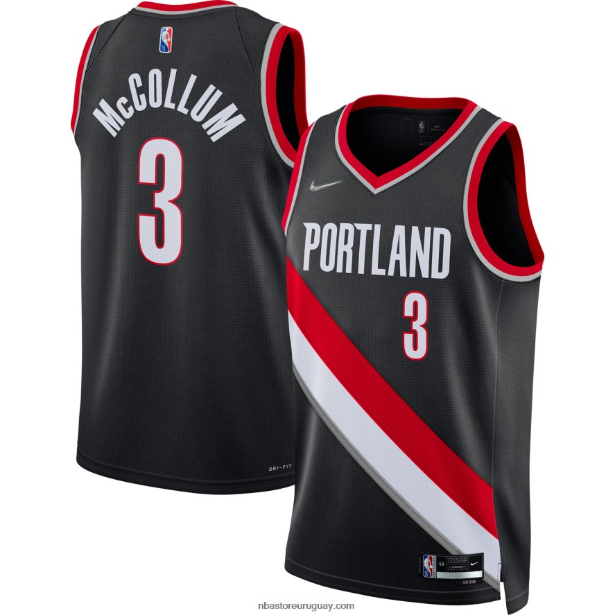 portland trail blazers c.j. camiseta nike mccollum negro diamante swingman 6L080N8699 NBA