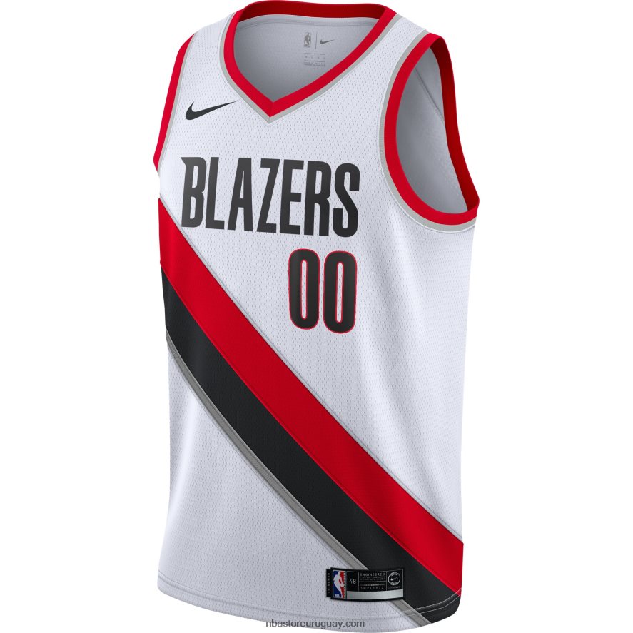 portland trail blazers nike blanco swingman camiseta personalizada 6L080N3751 NBA