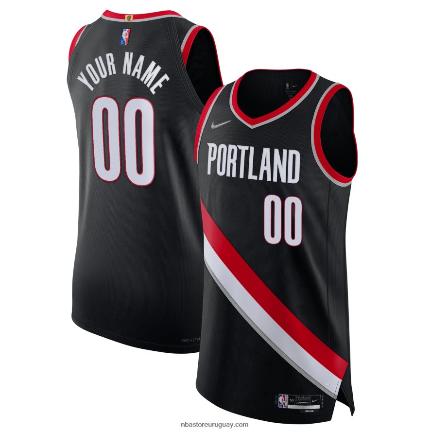 portland trail blazers nike negro diamante swingman auténtico personalizado jersey 6L080N2880 NBA