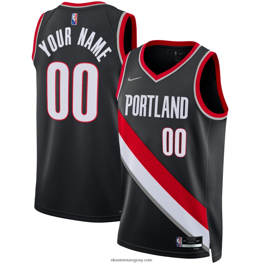 portland trail blazers nike negro diamante swingman personalizado jersey 6L080N4535 NBA