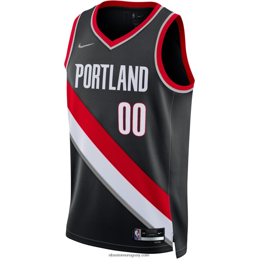 portland trail blazers nike negro diamante swingman personalizado jersey 6L080N4535 NBA