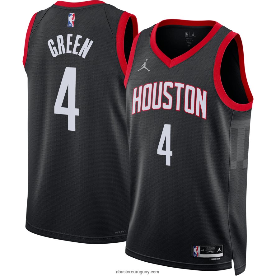 Camiseta Houston Rockets Jalen Green Jordan Brand Black Swingman 6L080N990 NBA