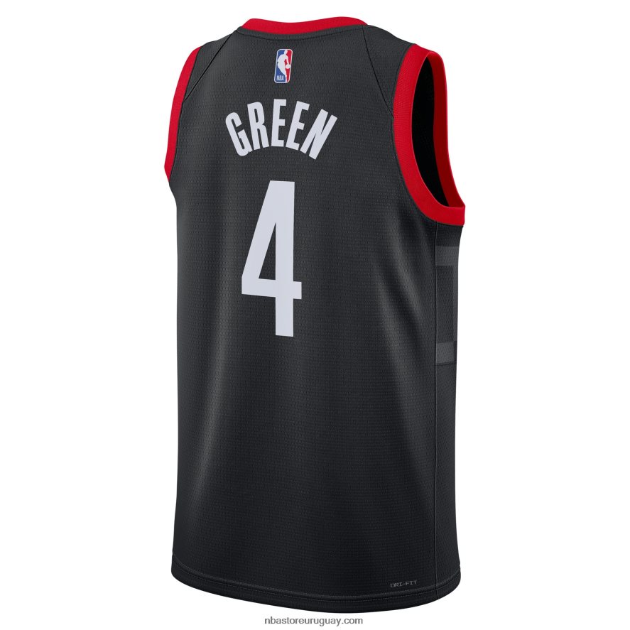 Camiseta Houston Rockets Jalen Green Jordan Brand Black Swingman 6L080N990 NBA