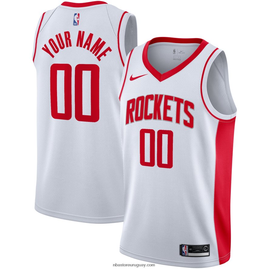 Camiseta Houston Rockets Nike Swingman Blanco Custom 6L080N4931 NBA
