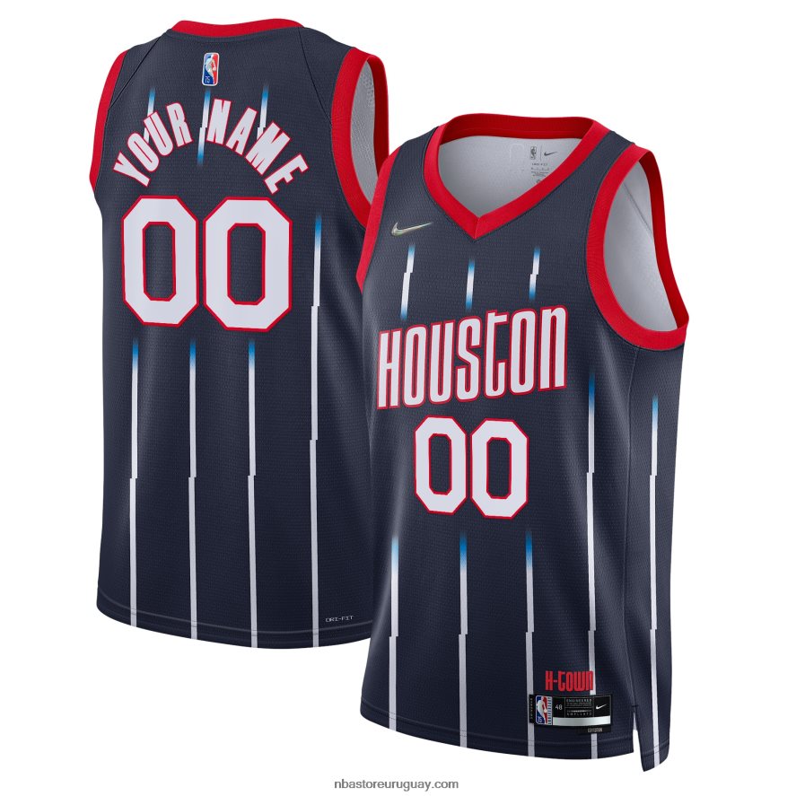 Houston Rockets Nike azul marino Swingman camiseta personalizada 6L080N3446 NBA