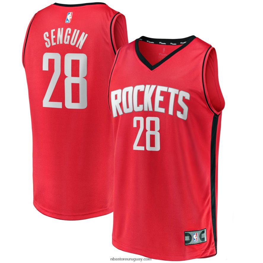 houston cohetes alperen sengun rojo fast break replica jersey 6L080N490 NBA