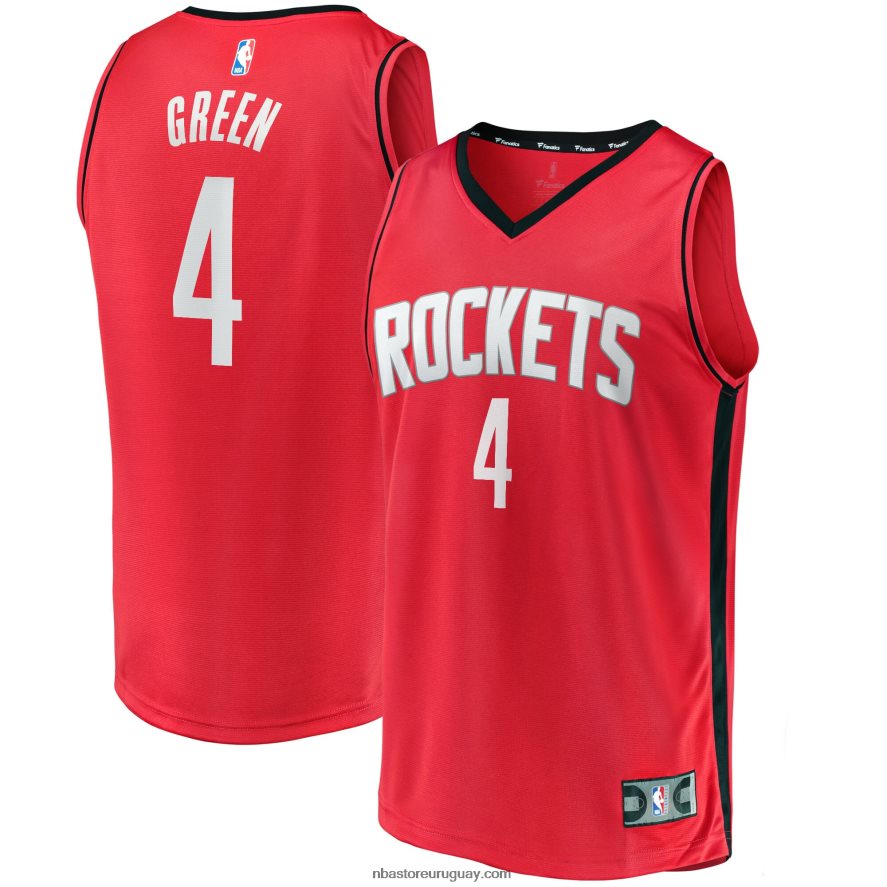 houston cohetes jalen verde rojo fast break replica jugador jersey 6L080N1182 NBA