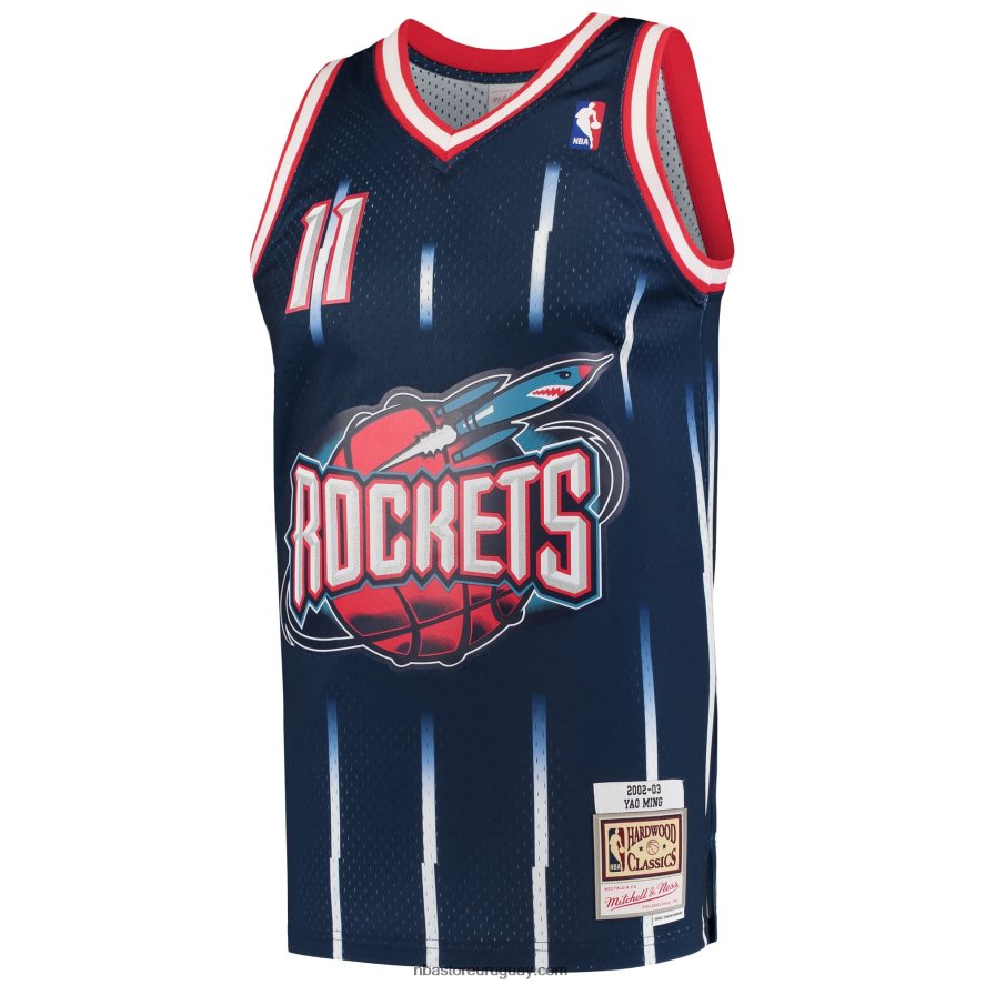 houston cohetes yao ming mitchell & ness azul marino hardwood classics swingman jersey 6L080N147 NBA