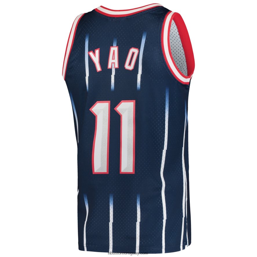 houston cohetes yao ming mitchell & ness azul marino hardwood classics swingman jersey 6L080N147 NBA