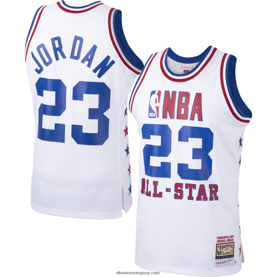 conferencia este michael jordan mitchell & ness blanco 1985 all-star game auténtico jersey 6L080N2099 NBA
