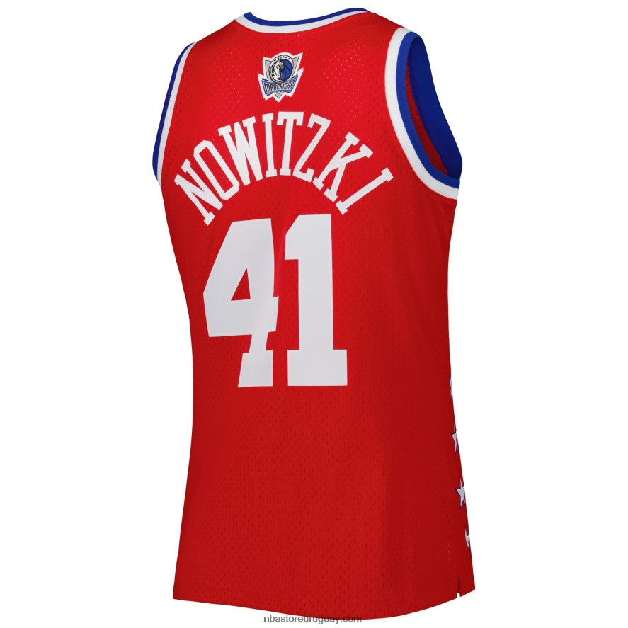 conferencia occidental dirk nowitzki mitchell & ness rojo 2003 all star game swingman jersey 6L080N458 NBA