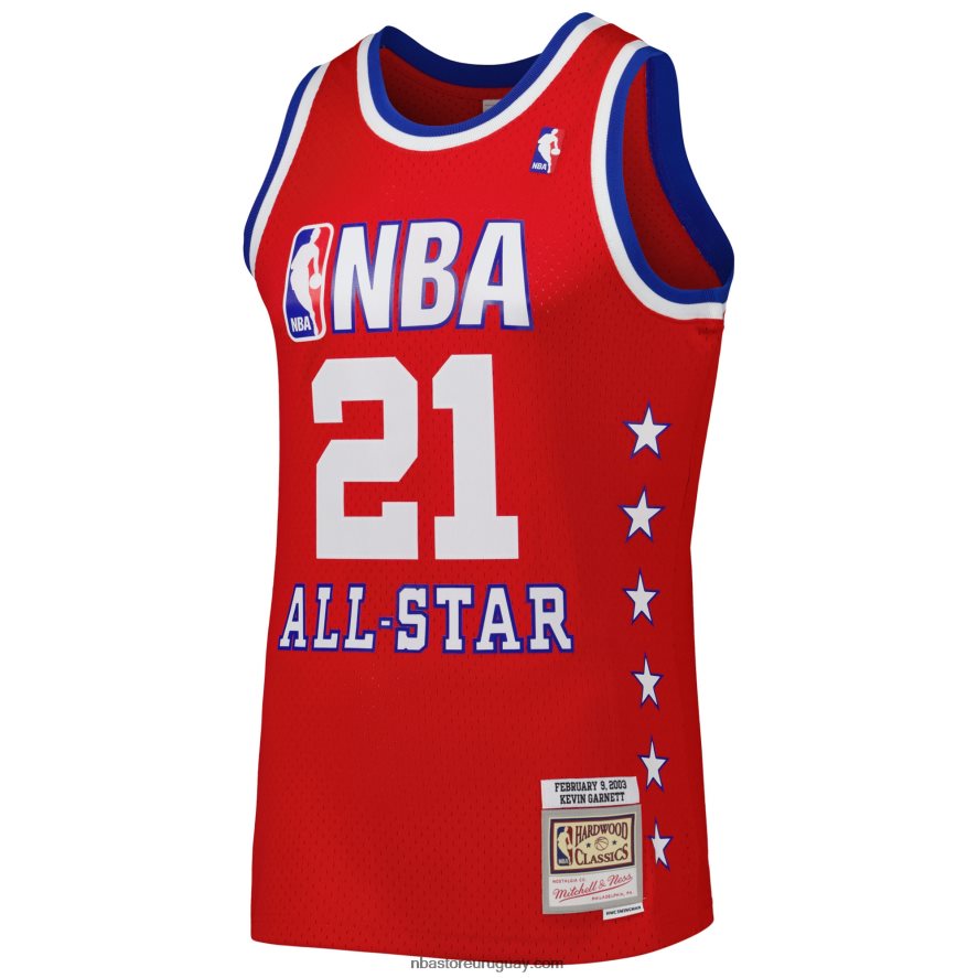 conferencia occidental kevin garnett mitchell & ness rojo 2003 all star game swingman jersey 6L080N624 NBA