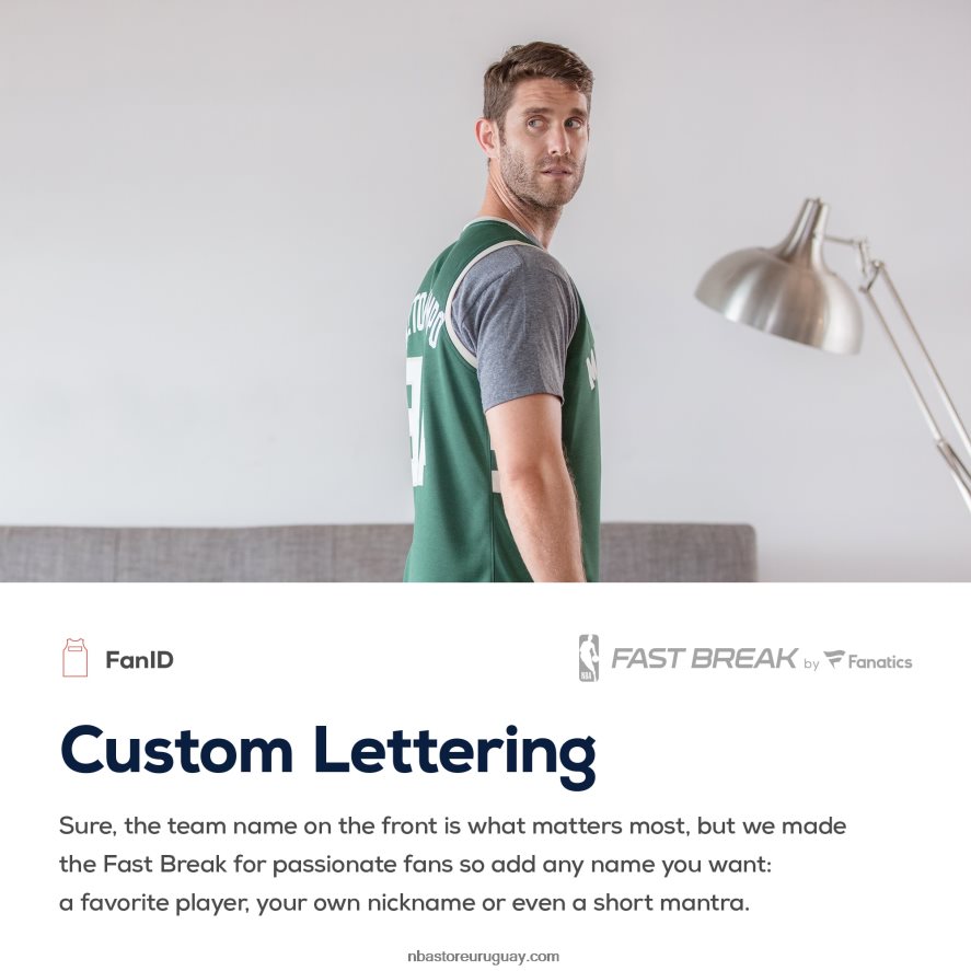 camiseta réplica personalizada de los milwaukee bucks hunter green fast break 6L080N510 NBA