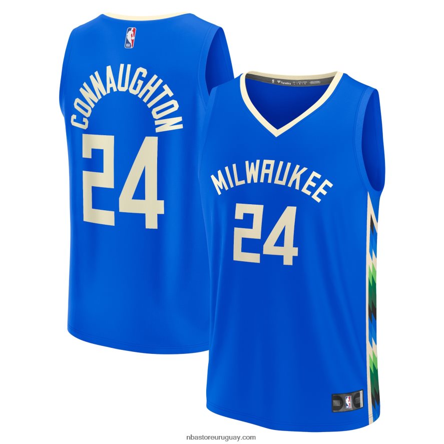 jersey milwaukee bucks pat connaughton royal fastbreak 6L080N4098 NBA