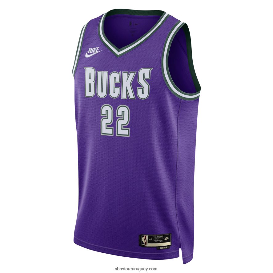 milwaukee bucks khris middleton nike púrpura swingman jersey 6L080N8141 NBA