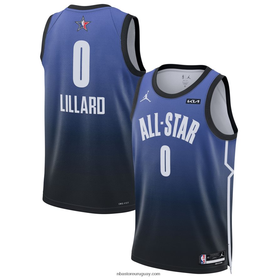 damian lillard jordan brand azul all-star game swingman jersey 6L080N583 NBA