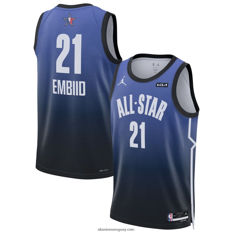 joel embiid jordan marca azul all-star game swingman jersey 6L080N324 NBA