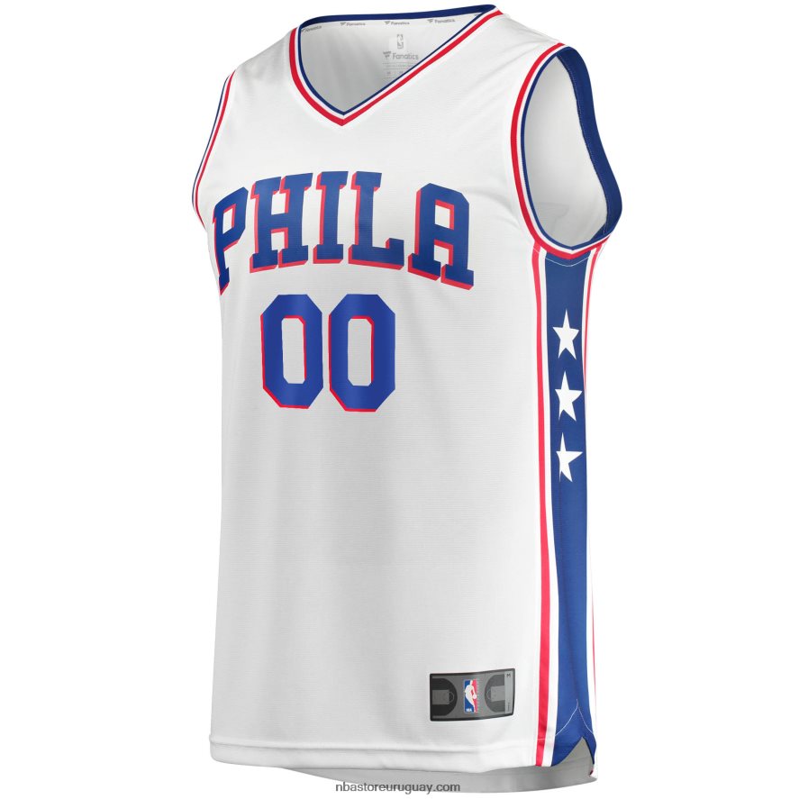 Philadelphia 76ers réplica personalizada de camiseta blanca de ruptura rápida 6L080N3964 NBA