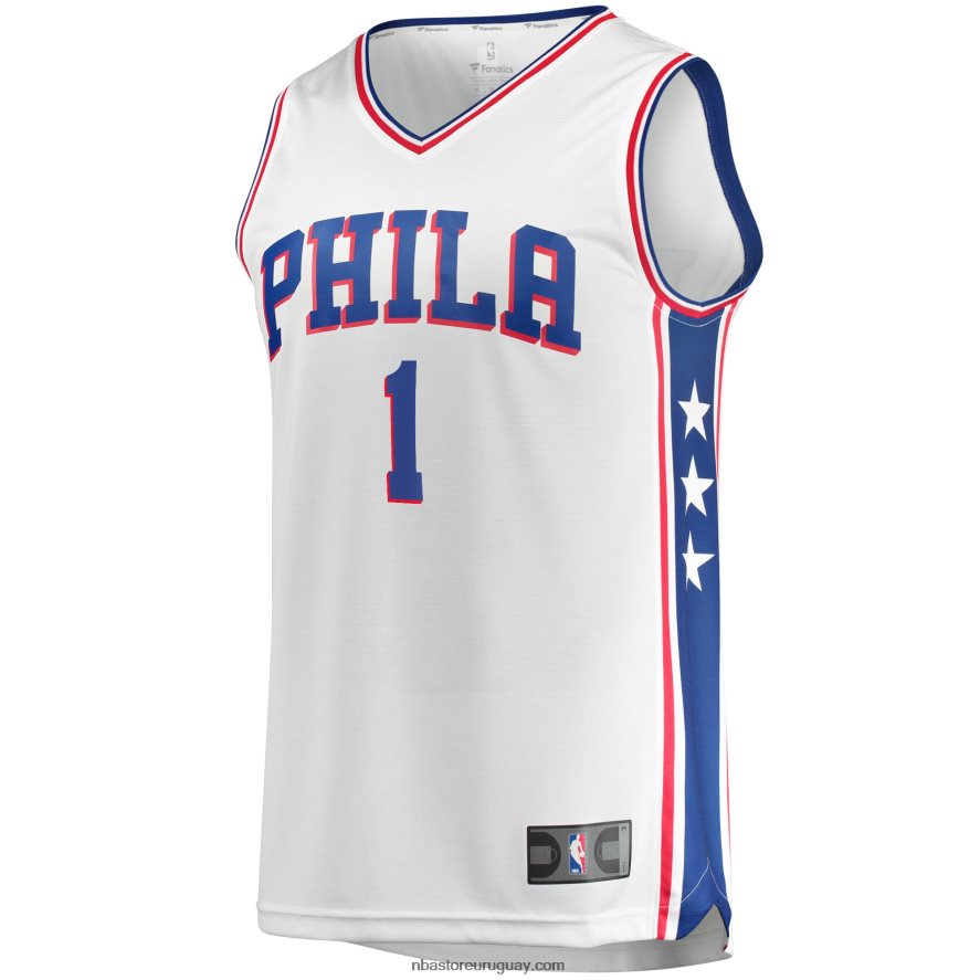 camiseta réplica de philadelphia 76ers james harden blanca fast break 6L080N5795 NBA
