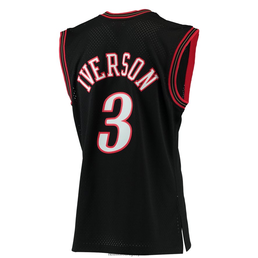 philadelphia 76ers allen iverson mitchell & ness negro hardwood classics jersey swingman 6L080N139 NBA