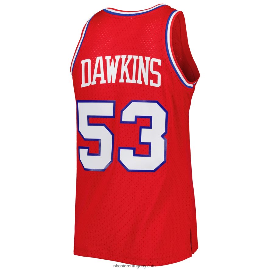 philadelphia 76ers darryl dawkins mitchell & ness rojo hardwood classics 1979-80 jersey swingman 6L080N5162 NBA