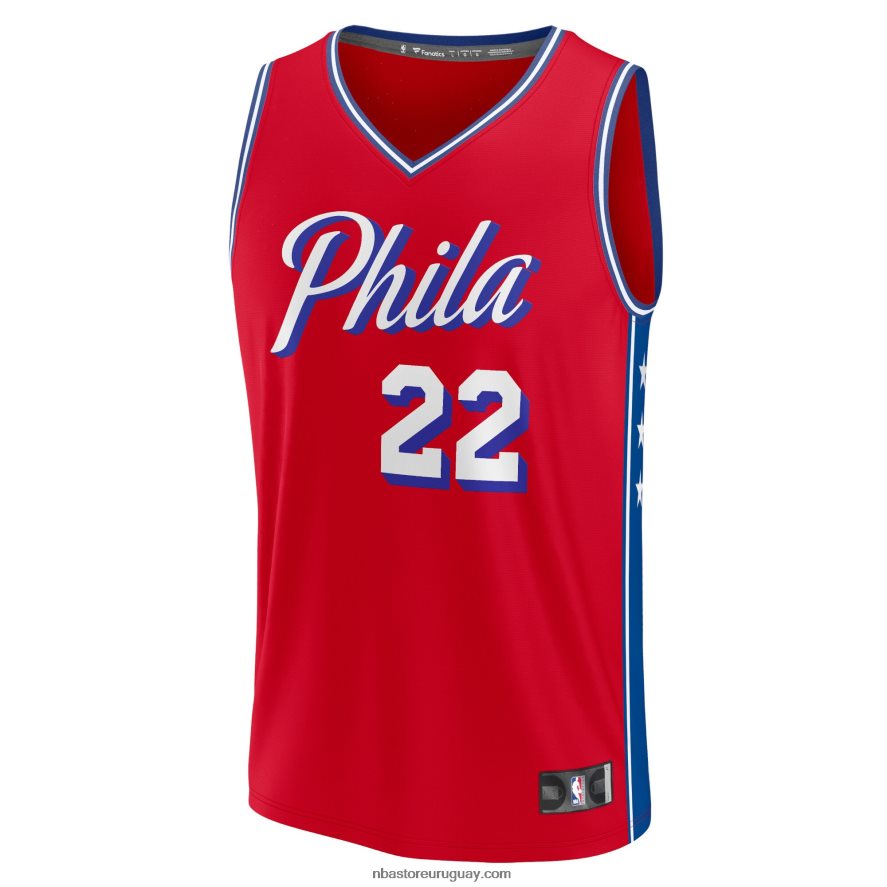 philadelphia 76ers matisse thybulle réplica de camiseta roja fast break 6L080N4355 NBA